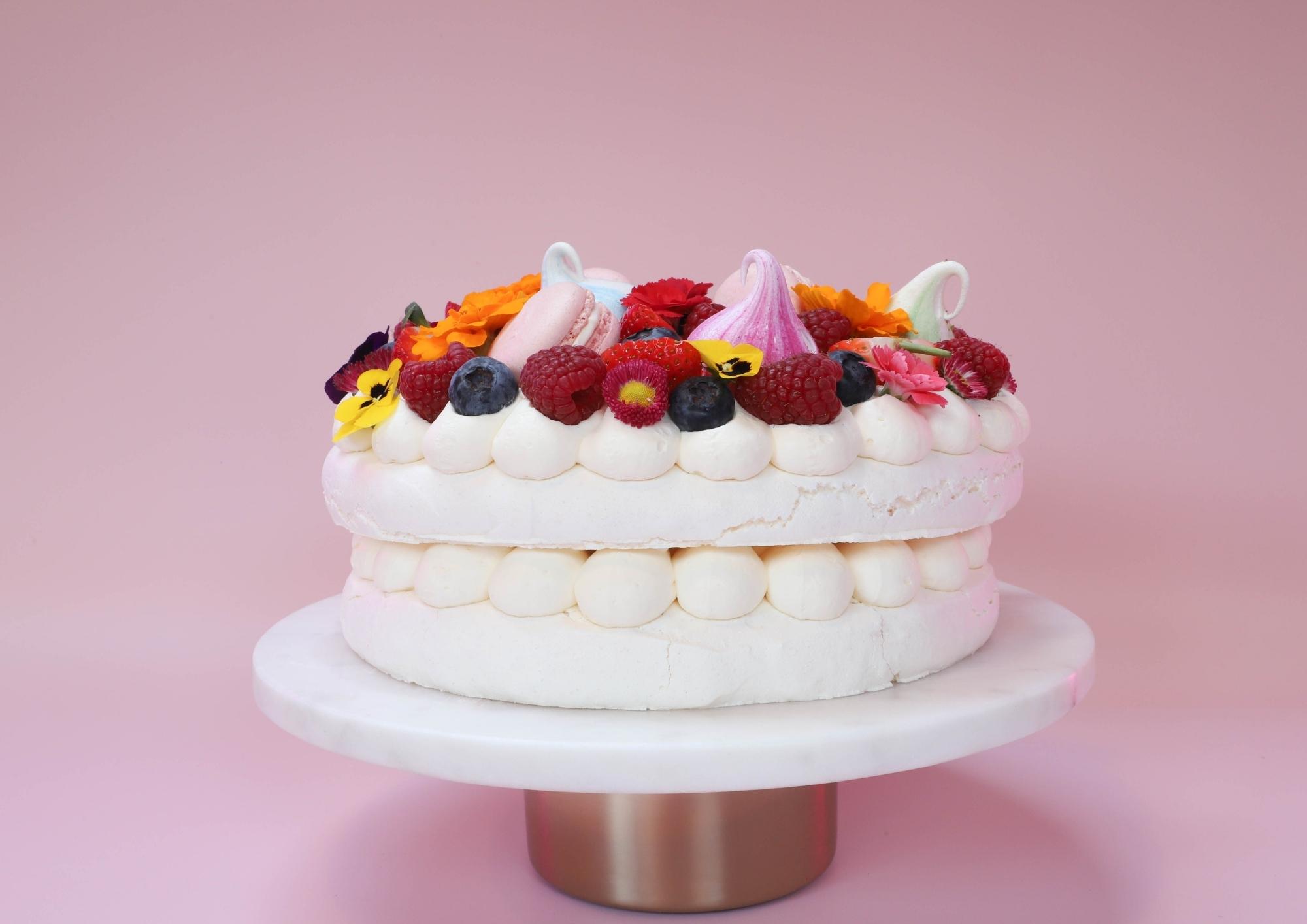 Boccone Dolce {Pavlova Cake} | Recipe by Leigh Anne Wilkes